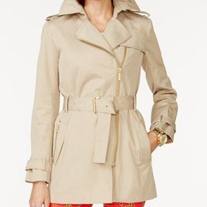 MICHAEL Michael Kors Zip Detail Trench Jacket